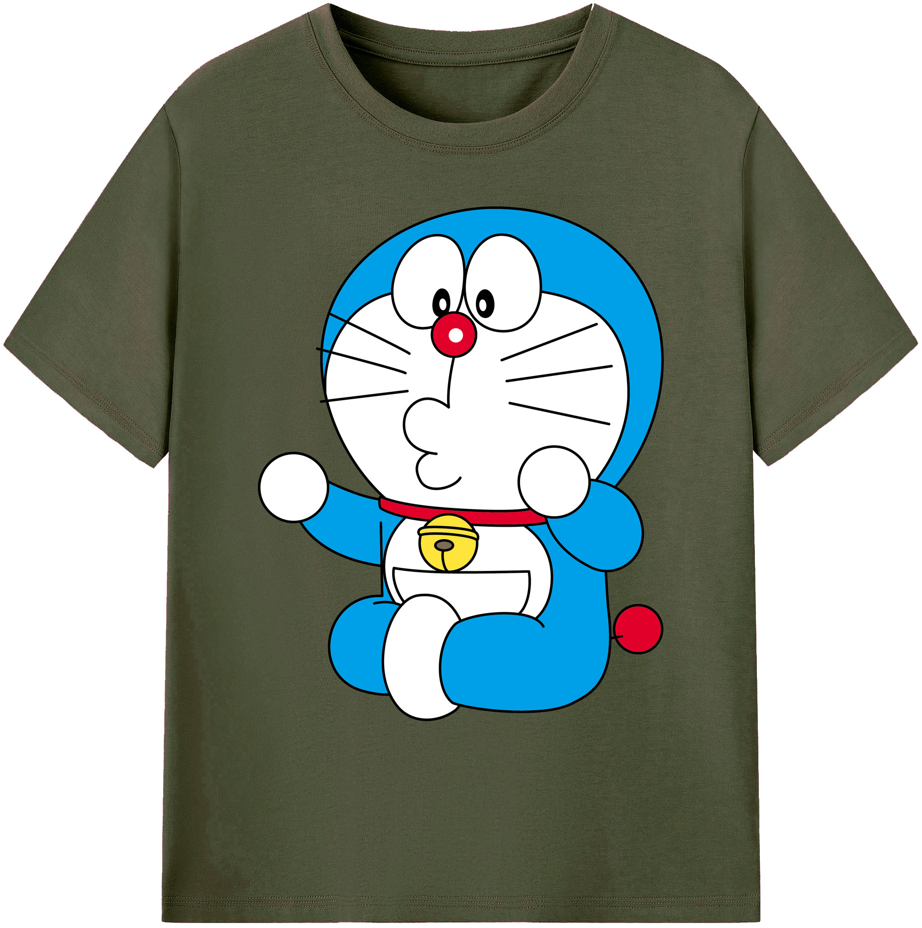 （画像用） ドラえもん Doraemon 綿100％ メンズ半袖Tシャツ｜肌触りやわらか＆通気性